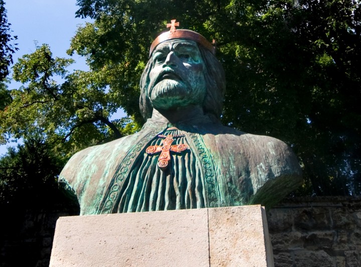 The statue of King St. Ladislaus (László)